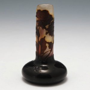 A Rare Miniature Galle Cameo Glass Vase c1910