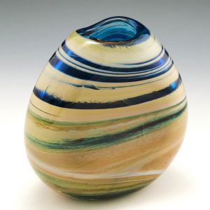 Signed Siddy Langley Storm Clouds  Landscape Vase 2020