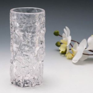 A Geoffrey Baxter Whitefriars Flint FLC Bark Vase Pattern 9689