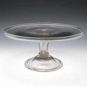 18th Century Glass Footed Salver c1780