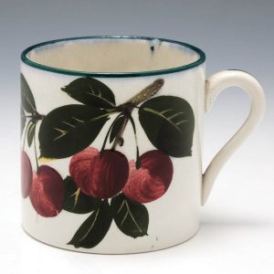 A Wemyss Pottery 'Cherries and Leaves' Mug c1900