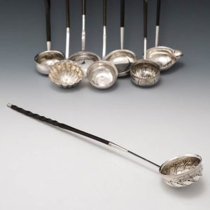 18th Century Toddy Ladle with 1763 George III Shilling