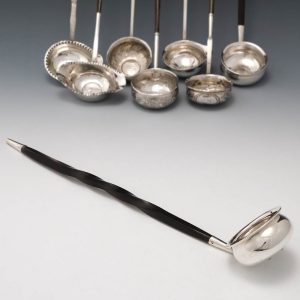 18th Century Toddy Ladle with 1758 George II Shilling