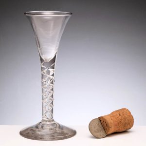 Georgian Air Twist Wine Glass