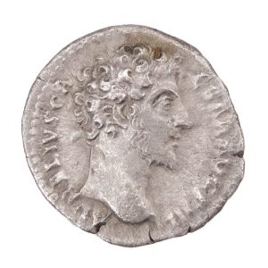Marcus Aurelius as Caesar, Struck Under Emperor Antoninus Pius, Silver Denarius, Minerva, AD 148-9