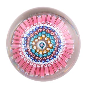 A Rare John Walsh Walsh Magnum Concentric "76" Paperweight c1930