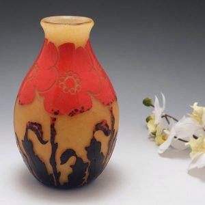 Verrerie D'Art Degue Cameo Vase c1930