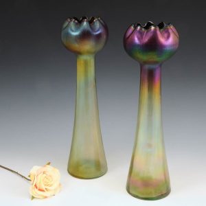 Pair Rindskopf Pepita Grenada Vases c1900
