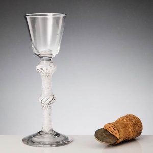 An 18th Century Composite Stem Wine Glass c1760