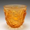 Lalique Amber Avallon Vase
