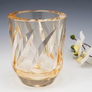 Daum Nancy Citrine Modernist Vase c1955