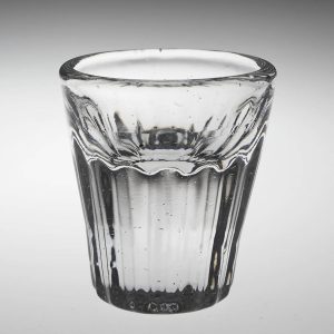 Victorian Two Penny Lick Glass c1880