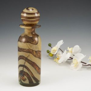 A Mdina Earthtones Bottle Decanter c1975