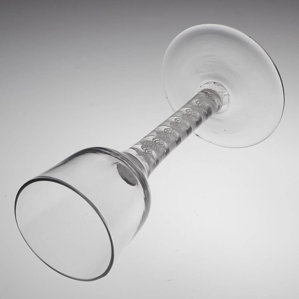 Opaque Twist Stem Wine Glass c1760 - Image 2