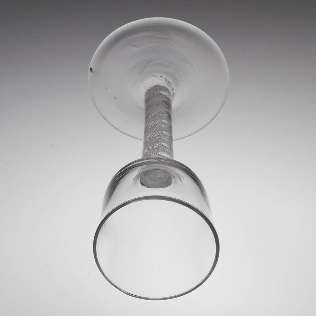 Opaque Twist Stem Wine Glass c1760 - Image 4