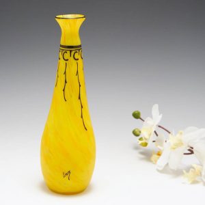 Vibrant Legras Bottle Vase c1920
