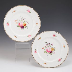 A Pair of Nantgarw Porcelain Plates 1813-22