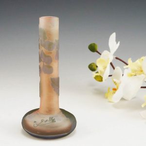 A Galle Cameo Glass Vase With Cylindrical Neck 1905-08