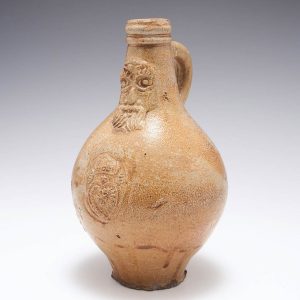 A Salt Glazed Bellarmine Jug c1675