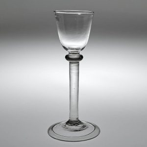 A Tall Elegant Balustroid Cordial Glass c1735