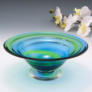 Stevens And Williams Rainbow Footed Glass Bowl 1935-40