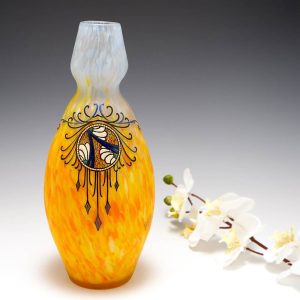 A Legras Enamelled Vase c1925