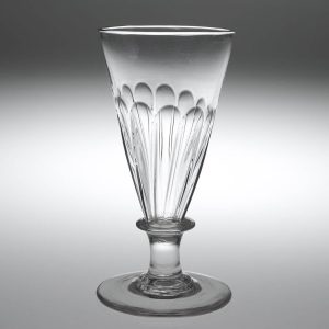 A Georgian Petal Moulded Ale Glass c1810