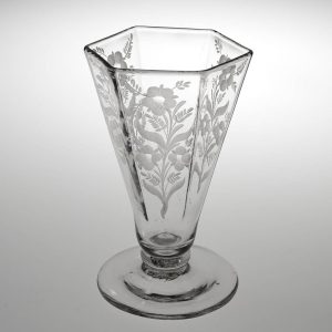 Rare Engraved 18th Century Panel-Moulded Jelly Glass c1750