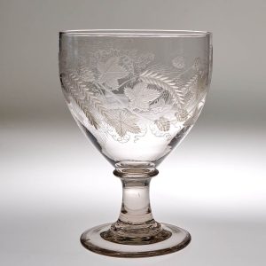 A Finely Engraved  Georgian Serving  Rummer c1810
