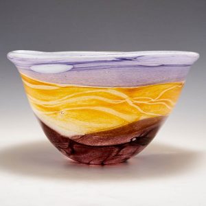 A Large Siddy Langley Harvest Moon Oval Bowl 2021