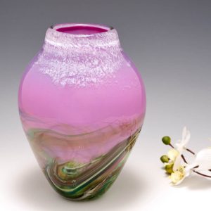 A Rosy Landscape Vase By Siddy Langley
