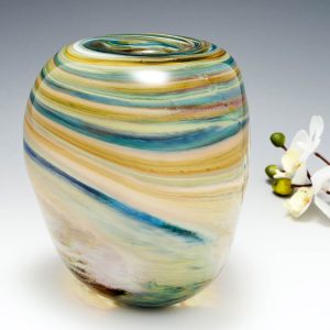 A large Triform Storm Clouds Vase By Siddy Langley