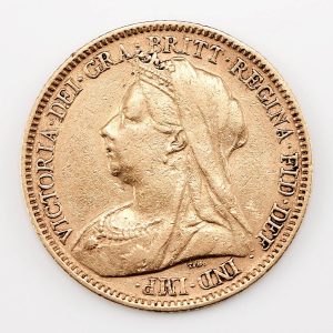 Victoria Gold Half-Sovereign, Old Head, George & the Dragon Reverse Type, 1900