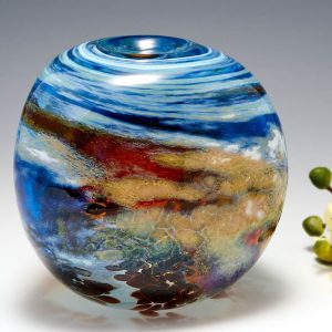A Medium Sized Triform Storm Clouds Vase By Siddy Langley