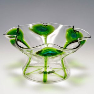 Stuart & Sons For Liberty Bi-colour Peacock Vase c1910