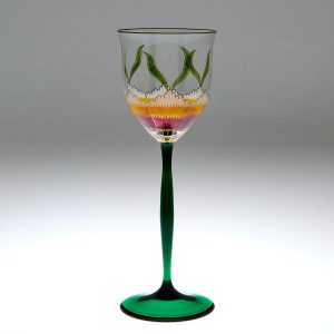 A Theresienthal Flower Wine Glass