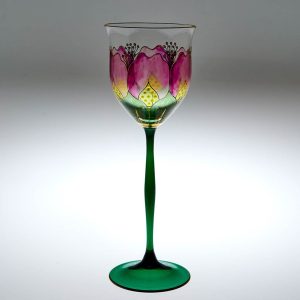 A Theresienthal Flower Wine Glass