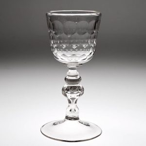 A Bohemian or German Glass Goblet c1740
