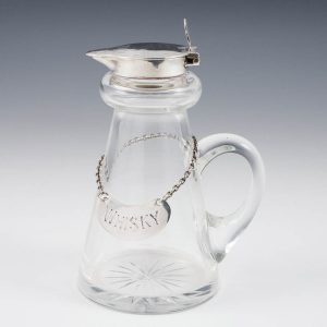 Hukin and Heath Silver Topped Whisky Noggin Birmingham 1937