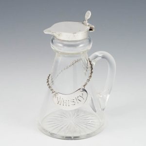 Hukin and Heath Silver Topped Whisky Noggin Birmingham 1937