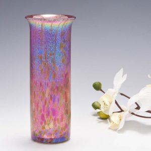 An Isle Of Wight Meadow Garden Violet Glass  Vase c1985