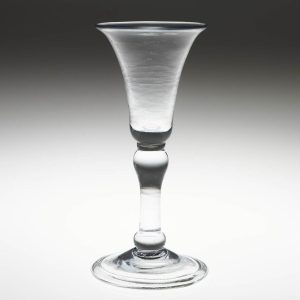 Georgian Balustroid Gin Glass c 1740