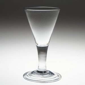 A Folded Foot Georgian Gin Glassc1775