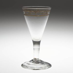 A Gilded Georgian Gin Glass c1780