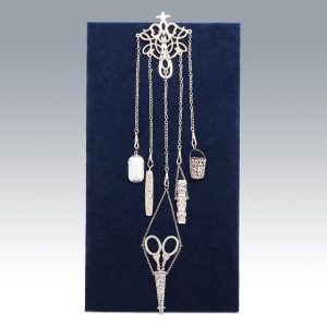 A Complete Victorian Sterling Silver Chatelaine