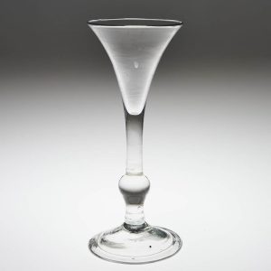Georgian Kit-Cat Balustroid Wine Glass c1740