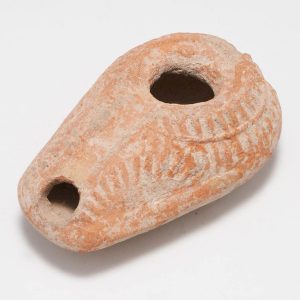 Roman Terracotta Oil Lamp, Holy Land Region, 5th-7th Century