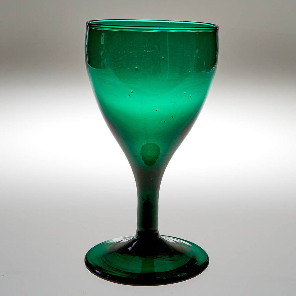 A 19th Century Green Wine Glass