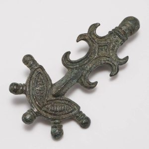 A Gothic Saxon Radiate-Headed Bronze Brooch 5th-6th Century