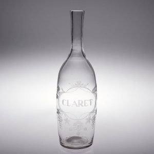 Union Engraved Georgian Claret Bottle Decanter c1805